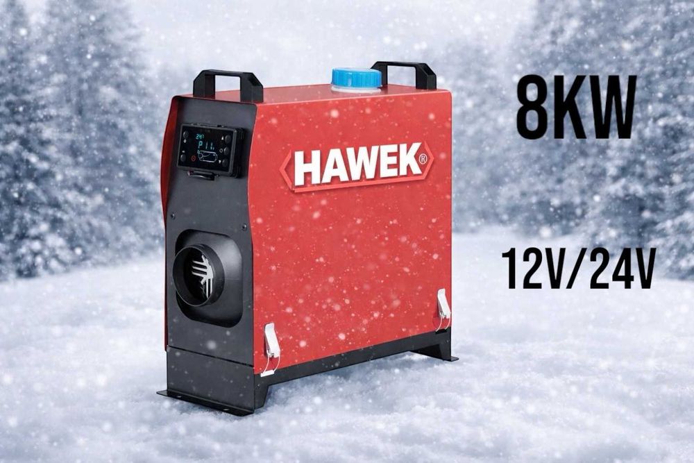 Суха дизелова печка HAWEK 8kW 12V/24V/220V за кемпер, бус и гараж