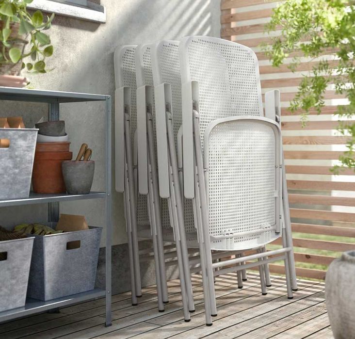 Scaun pliant cu spatar reglabil Ikea Torparo