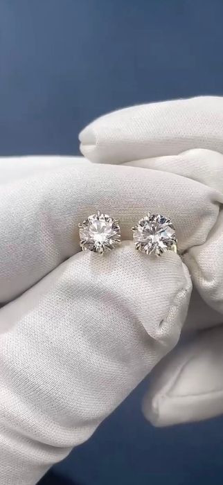 Серьги с бриллиантами 2 карата
