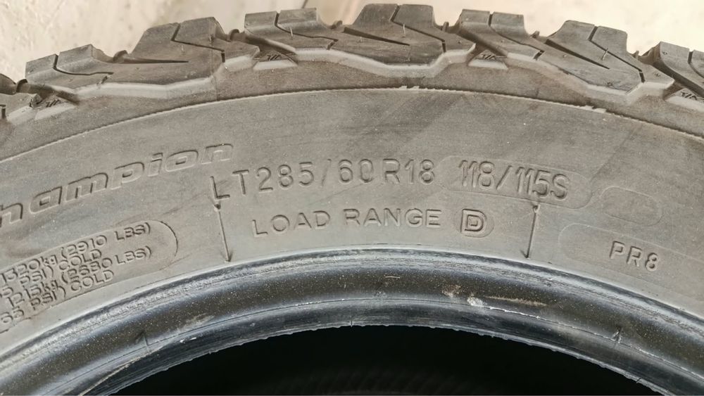Шины зимние Размер 285/60/18