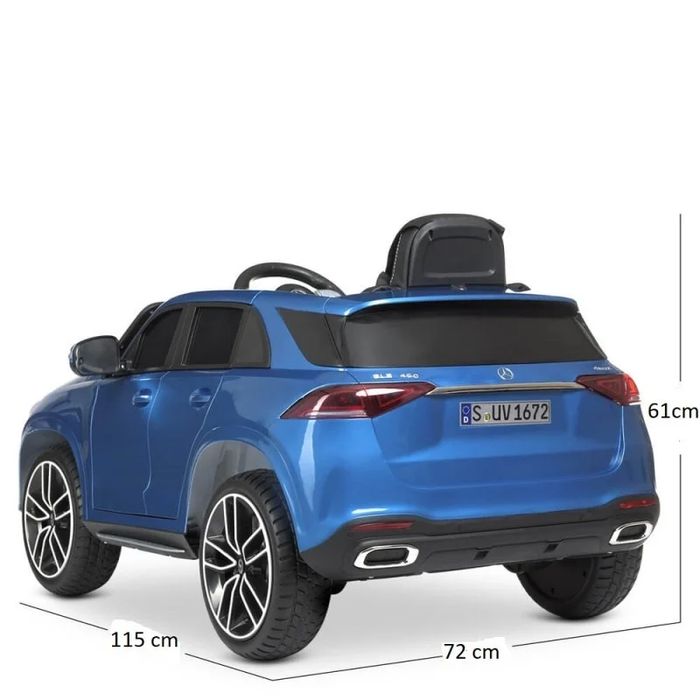 Mercedes-benz gle 450 12v – детски акумулаторен джип, син, eva гуми