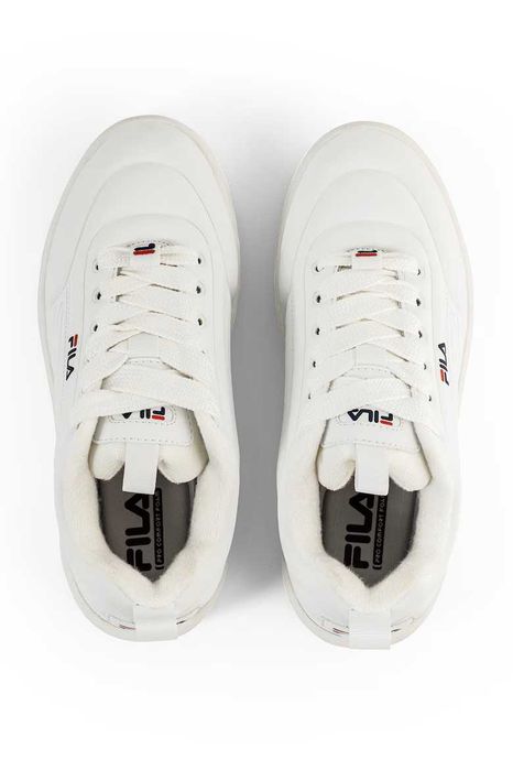 FILA - Спортни обувки Superbubble от еко кожа с лого, Бял - размер 37, но отговаря на 36