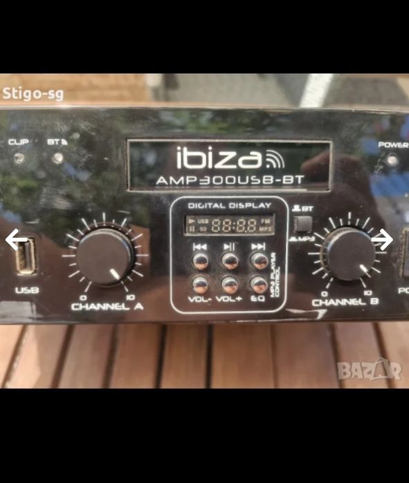 Усилвател Ibiza Sound AMP300USB-BT.