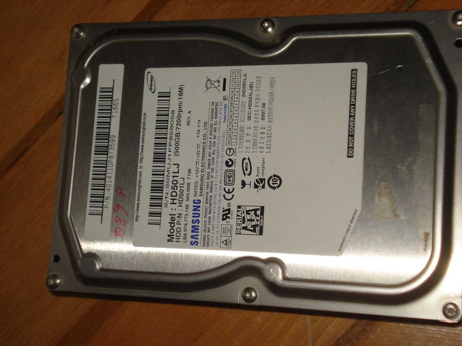 Hard disc / HDD Samsung 500gb hd501lj 7200rpm sata 3.5 inch