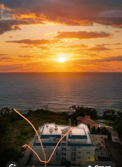 Продавам апартамент на първа линия в Бяла с красива панорамна гледка към морето  50 метра от плажа