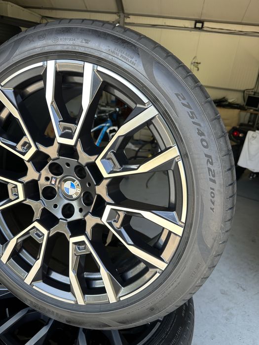 jante bmw x5 x6 g05 g06 lci 5x112 m packet anvelope 275 40 21 cu 315 35 21 noi 500 km rulati