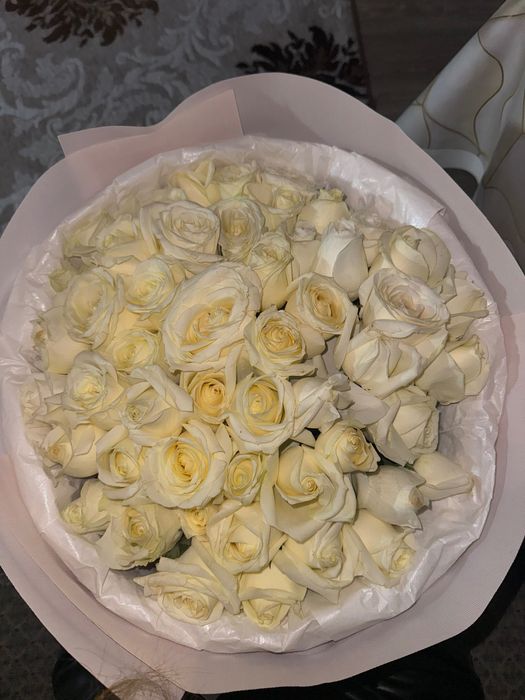 Белые Цветы 51 роз