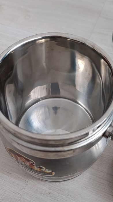 Термос для еды серый