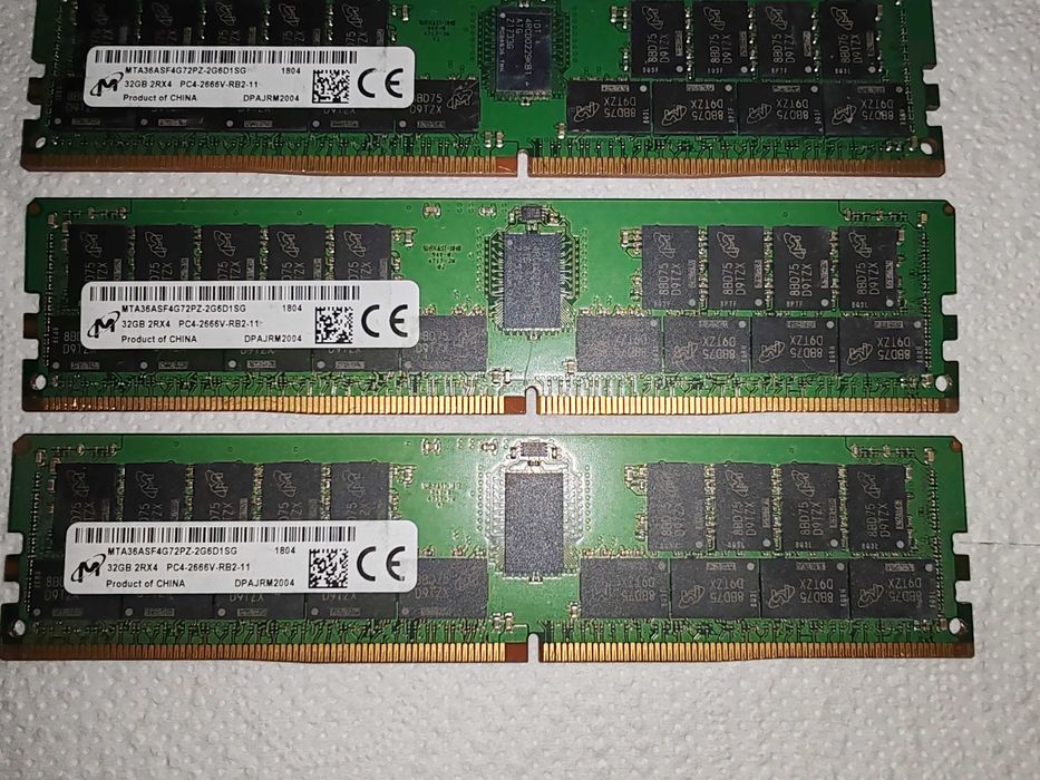 96GB DDR4 Rdimm (3x) Micron  PC4-2666V  (MTA36ASF4G72PZ-2G6D1SG)