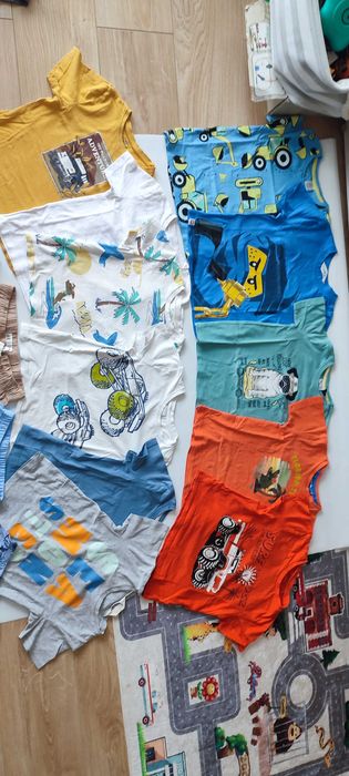 Лот летни детски дрехи за момче 110 - 116 H&M,Zara ,Nike  - всичко заедно се продава