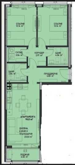 Предлагаме Ви тристаен апартамент