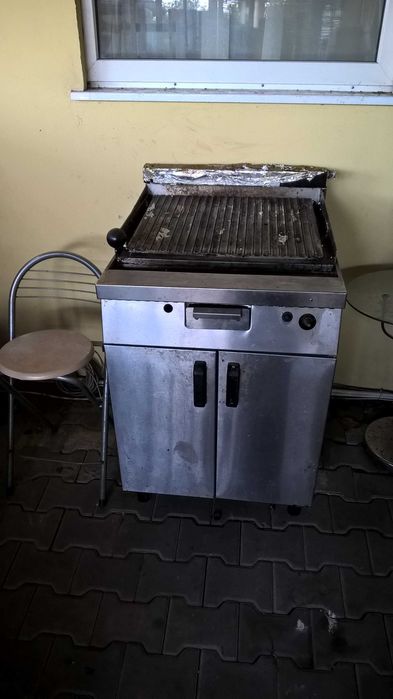 Cuptor Aragaz inox 6 arzatoare gratar grill gaz carbune