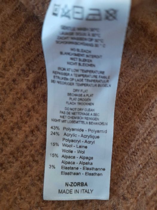 Pulover bej, lana/alpaca, s, 60 lei