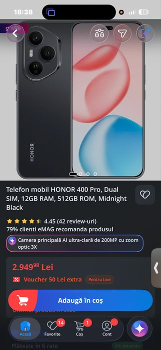 HONOR 400 PRO   Sigilat / Nou