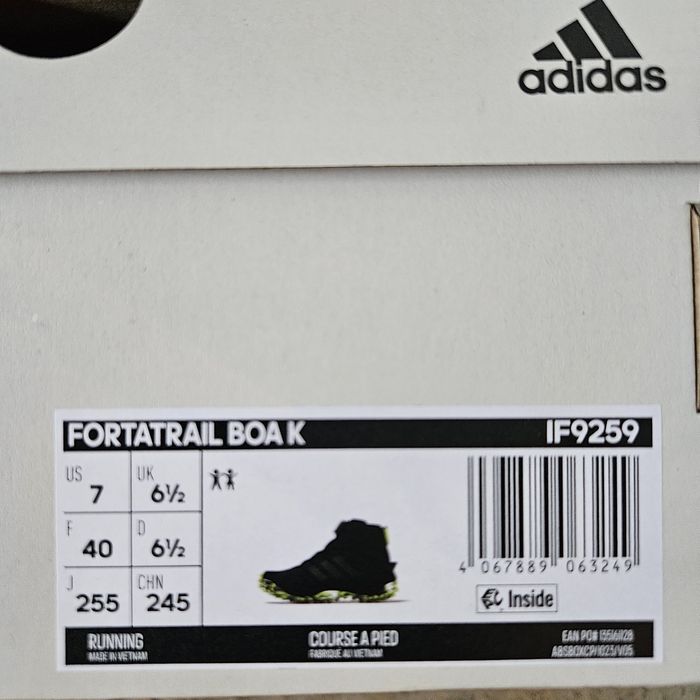 Adidas Fortatrail Boa K,номер 40