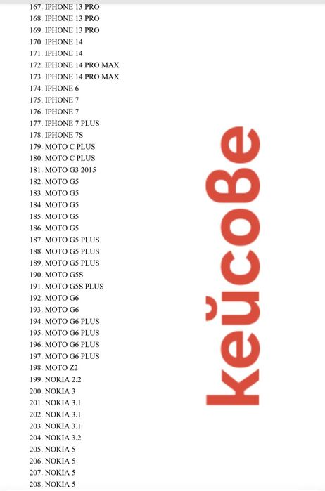 Кейсове 480 броя за телефони промоция