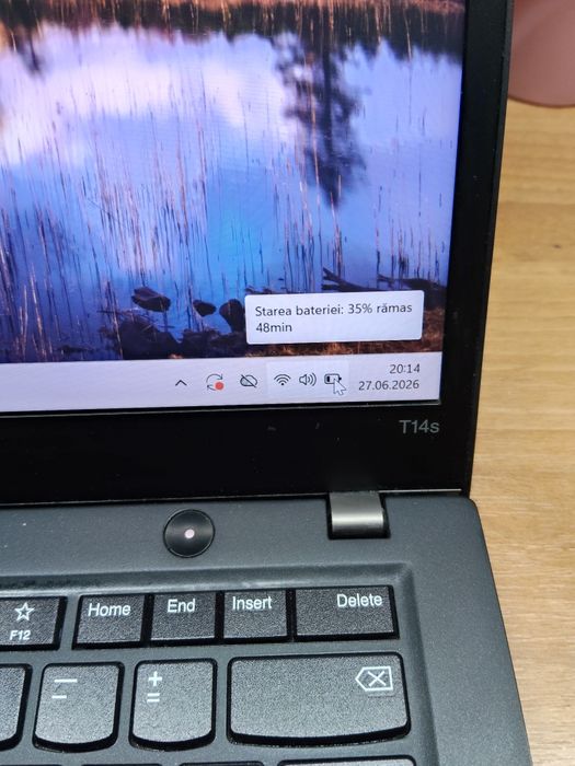 Lenovo Thinkpad T14S gen 1 ,i7-10610u,16gb RAM ,ssd 256 GB ,display 14 inch touchscreen ,bateria ok uzura 11%