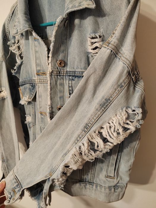 Geaca de blugi albastra oversize