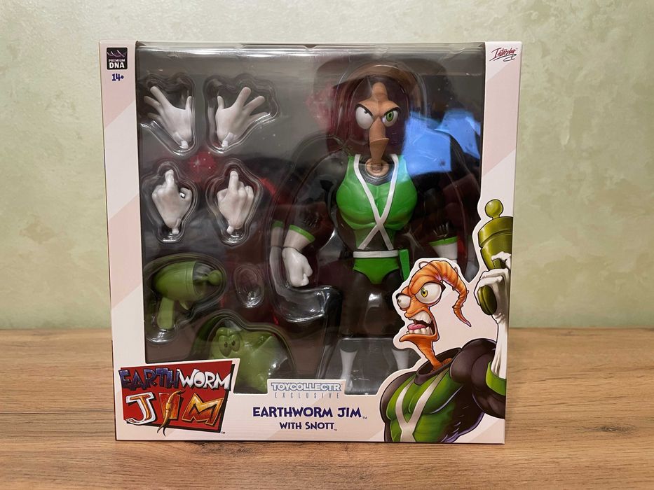 Фигурка Джим Червяк Earthworm Jim - With Snott (GROOVY!)