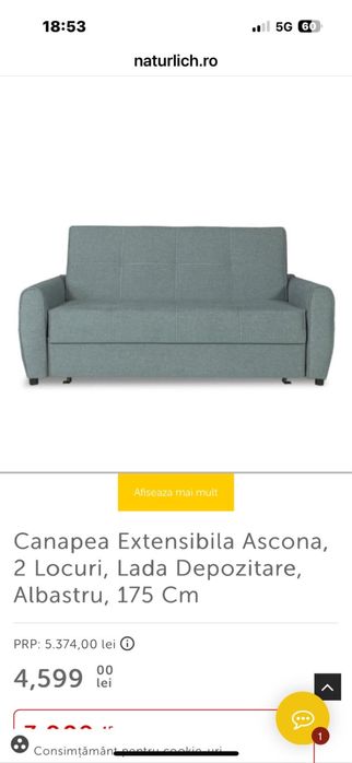 Canapea extensibila Ascona