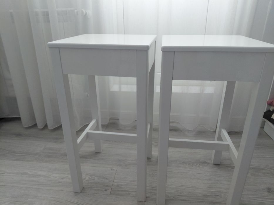 Set scaune bar albe