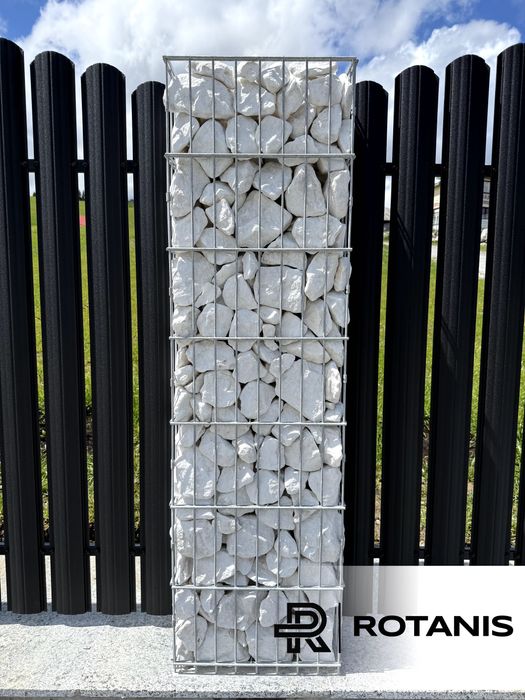 Gard din piatra concasata si plasa / Producător/ Piatra pentru gard