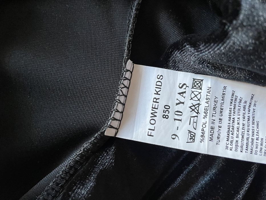 Pantaloni catifea cu paiete Noi 8-10 ani