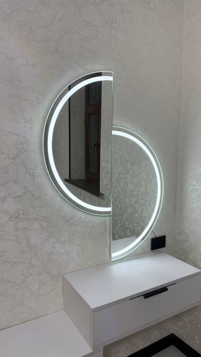Зеркало, ойна, тошойна, подсветкали ойна, логотипли ойна