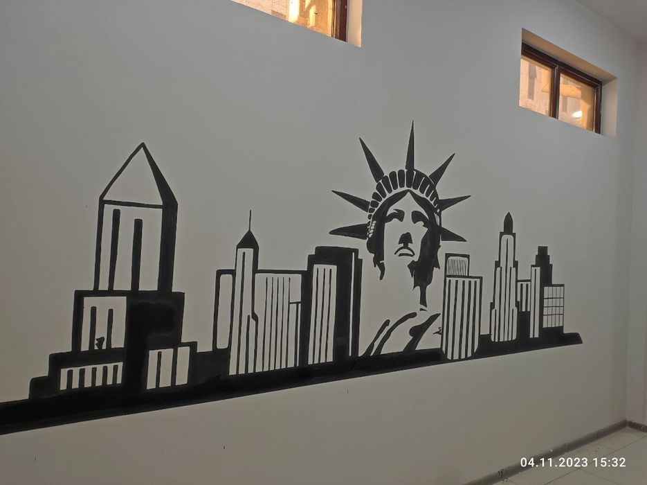 Deraza va devorlarga rasm chizish