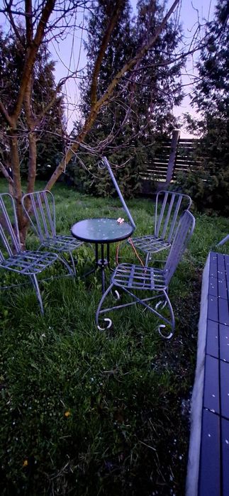 Scaune fier forjat exterior - 4buc