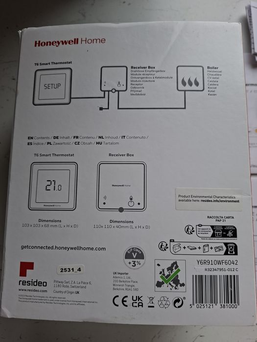 T6 Smart Thermostat Honeywell Home