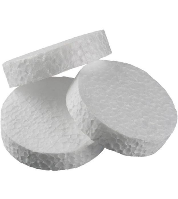 Set 1000 capace / rondele polistiren mascat dibluri fixare, 67 x20mm,