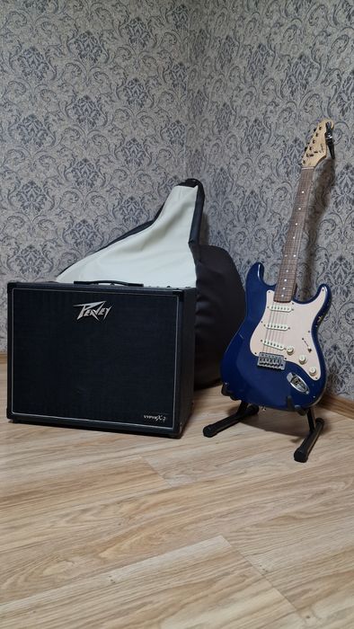 Комбик Pevey Viper x2 и гитара Squier