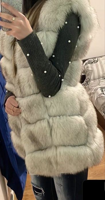 Vesta din blana naturala