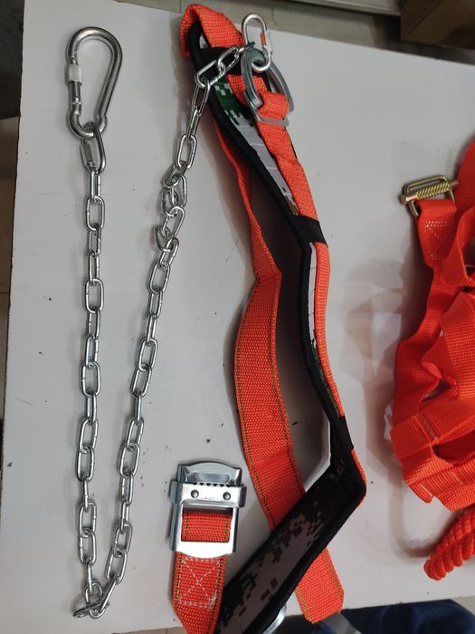 Пояс монтажный страховочный цепной и верёвочный