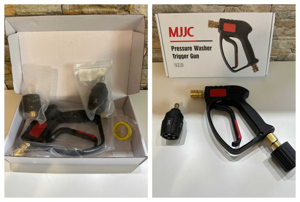 MJJC Професионален пистолет за водоструйка + 5-в-1 дюза Quick Connect