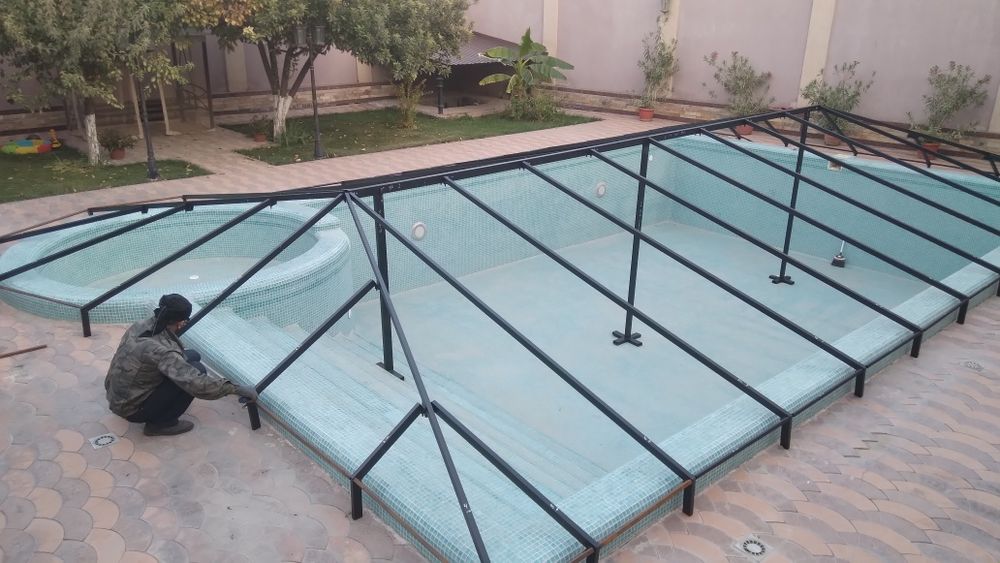 банер и баннер тент сотамиз бассен навес сетка бисетка установка кила