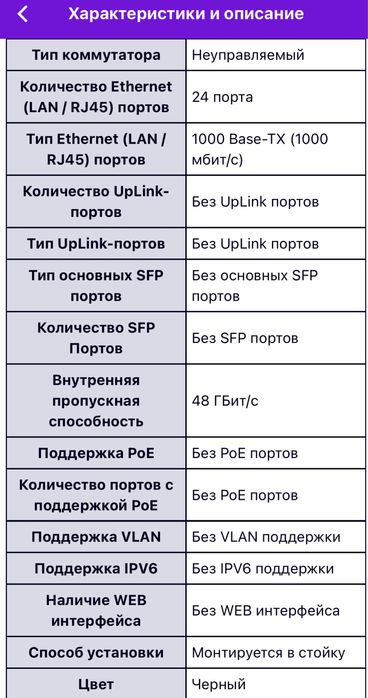 Коммутатор HPE OfficeConnect 1420 24G JG708B