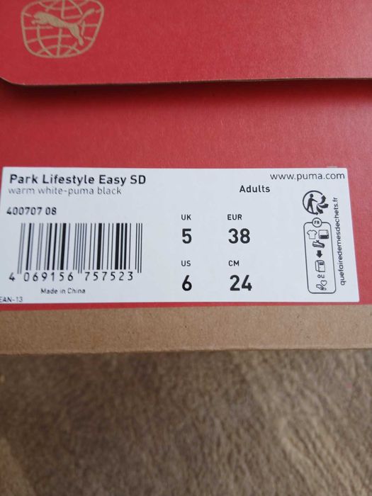 Маратонки Puma № 38 Park Lifestyle Easy Suede Sneakers Unisex