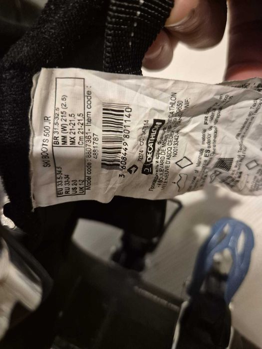 Clapari copii marca wedze ski 500 junior marime 33,5-34,5