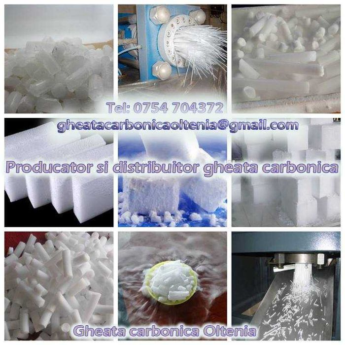 Producator/ distribuitor gheata carbonica in toate regiunile Olteniei