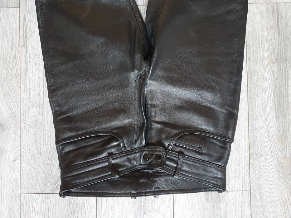Pantaloni de piele barbati (rock, motor) - Marimea 50 (Talie 81 cm)