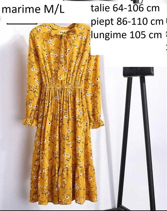 rochie toamna maneca lunga noua femei marime L