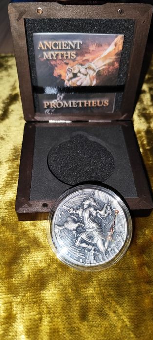 2019 г сребърна монета "PROMETHEUS" от серията АНТИЧНИ МИТОВЕ