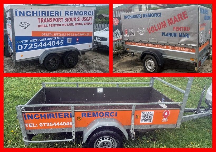 Inchirieri remorci 750kg /2000kg