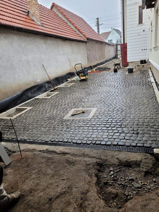 Montaj pavele/Borduri/Sisteme de  irigații/Fose/Gazon/Săpături Etc...