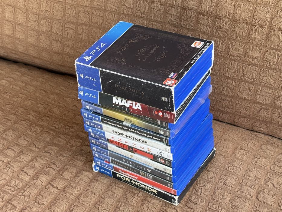 Игры для PlayStation 4 диски,Dark Souls 1/2/3,Mafia,Resident Evil 8