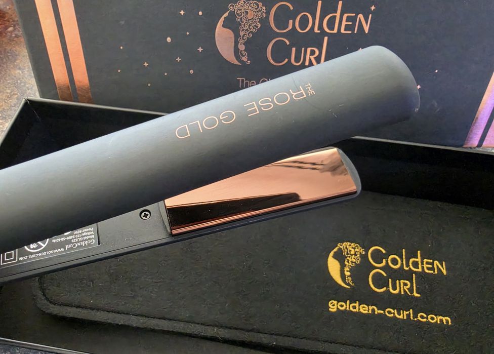 Преса за коса Golden Curl Rose Gold