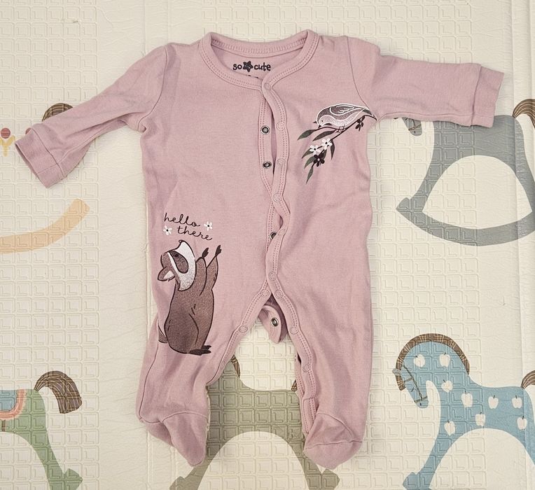 Vand pijama tip salopeta pentru fete, set de 5, marimea 62