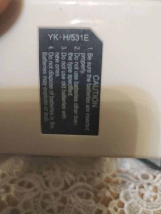 Telecomanda aer condiționat clima Electrolux frigidaire yk-H/531E